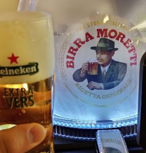 Heineken Blade Birra Moretti met Heineken Glas