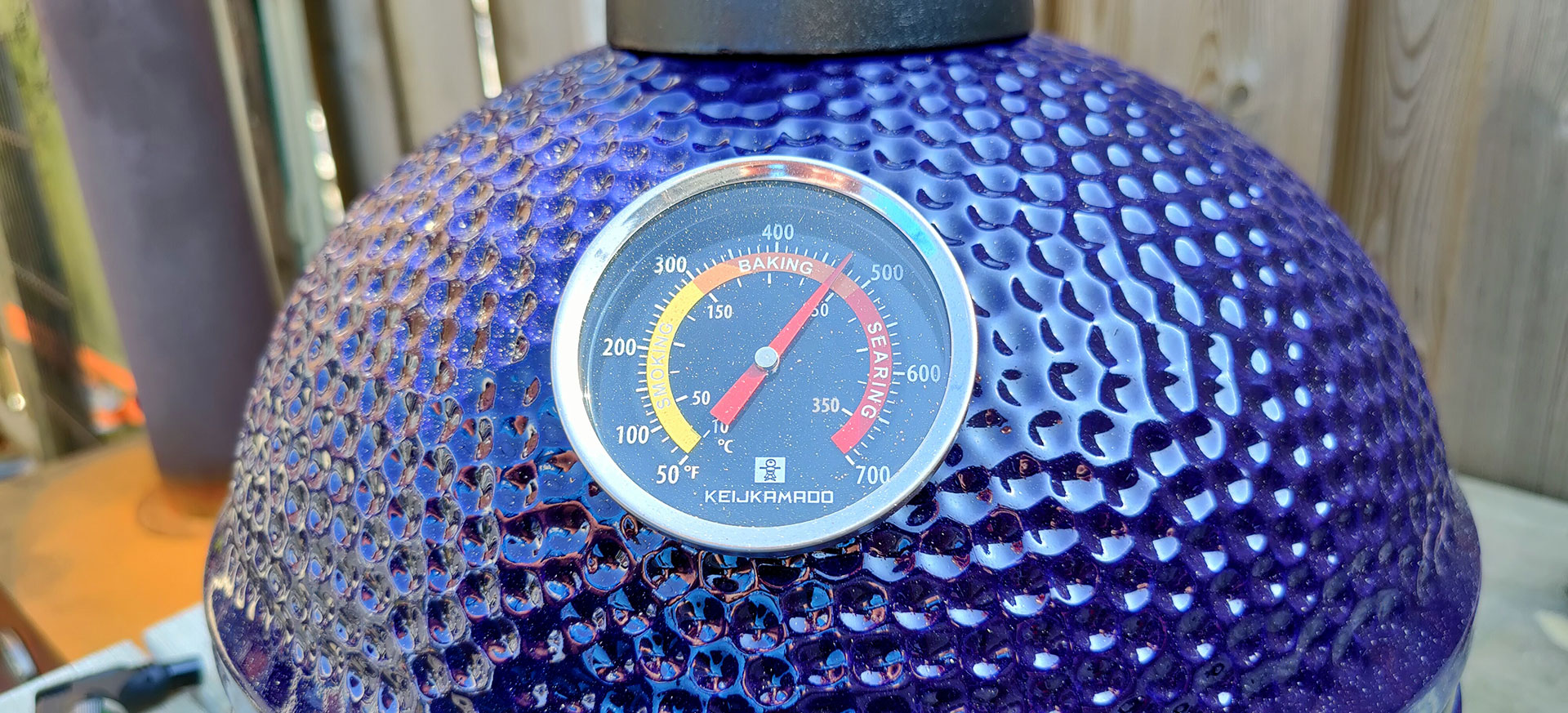 Keij Kamado BBQ Blue Compact Thermometer